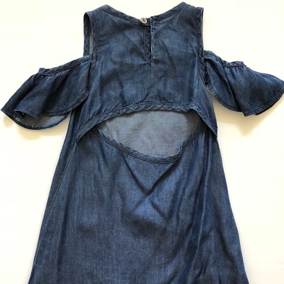 Geo Fox chambray dress - Picture 2 of 2